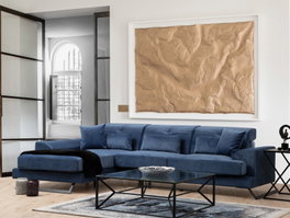 Atelier Del Sofa Frido Left (Chl+3R) - Azul Marino